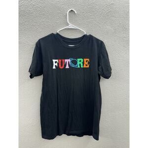 Future Palms Mens T-Shirt Size Medium Short Sleeve Black Graphic Future Logo
